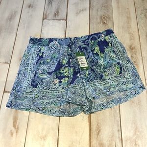 Lilly Pulitzer BNWT Katia drawstring Short Sea Sirens Sz M